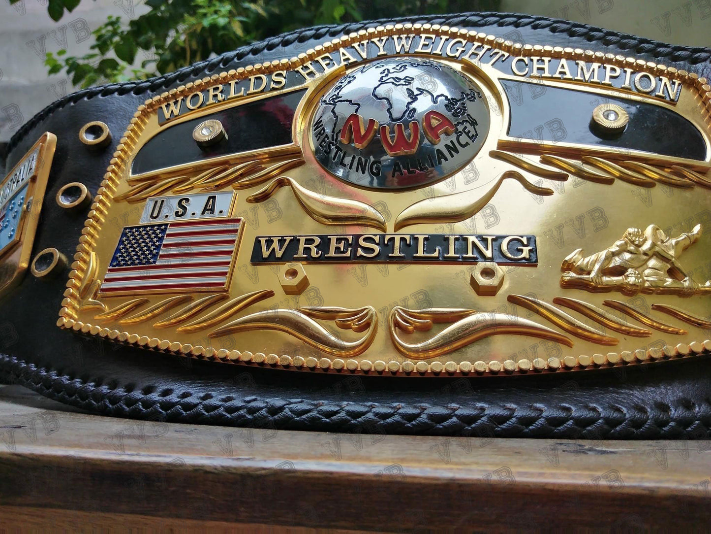 NWA Domed Globe Heavyweight 3D CNC Made Wrestling Championship Replica Belt