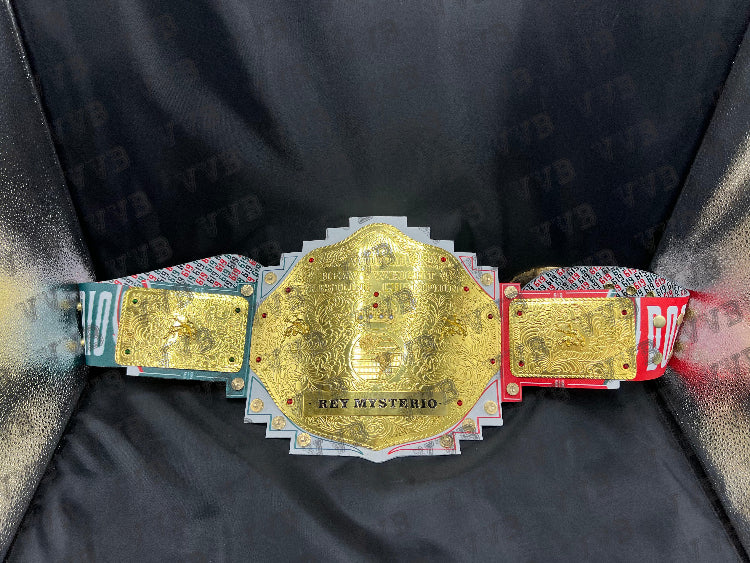 New Custom Rey Mysterio World Heavyweight Wrestling Belt - Victory Vault Belts