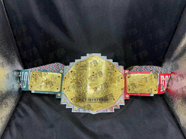 New Custom Rey Mysterio World Heavyweight Wrestling Belt - Victory Vault Belts
