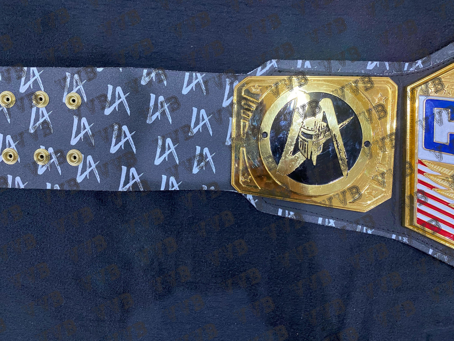Custom La Knight Signature Series United States Championship Wrestling Belt 6mm Victory Vault Belts