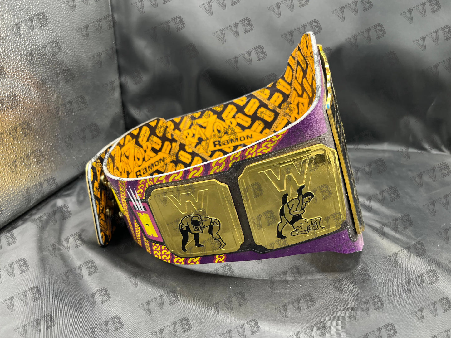 WWF Razor Ramon Intercontinental Heavyweight Wrestling Championship Belt – Ultimate Warrior Purple Strap Replica