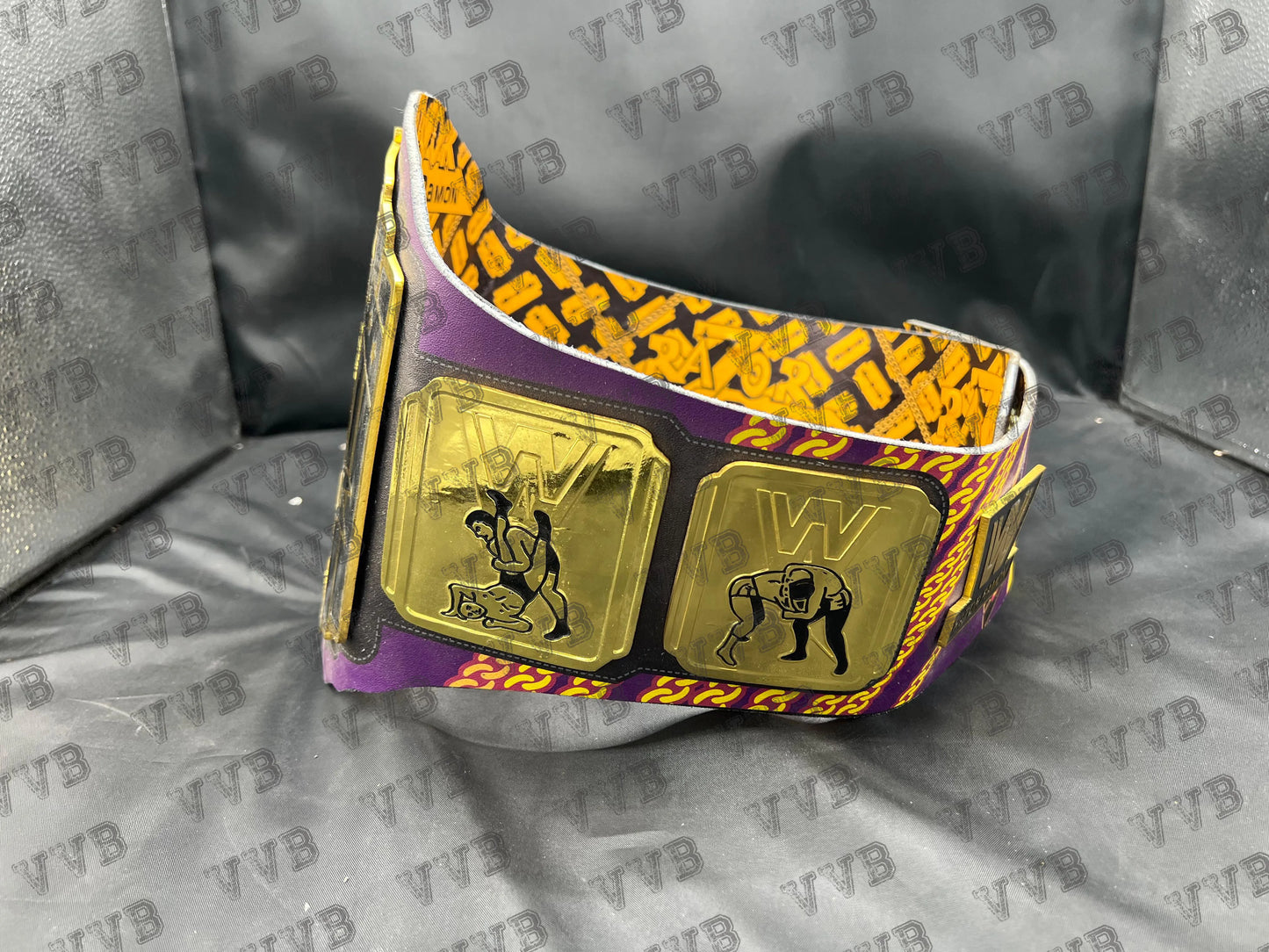 WWF Razor Ramon Intercontinental Heavyweight Wrestling Championship Belt – Ultimate Warrior Purple Strap Replica