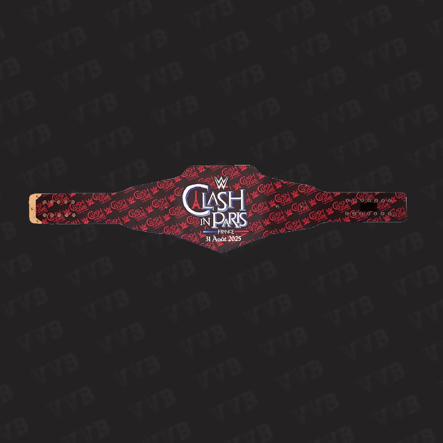 WWE Clash in Paris Replica Wrestling Championship Belt – Custom Title Collectors Edition 6mm Diecast