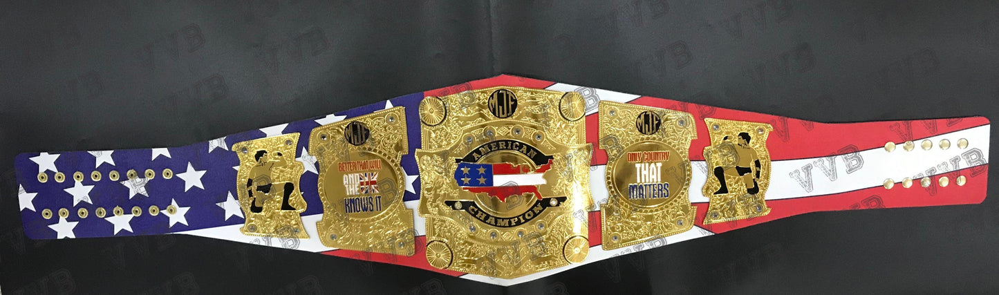 Custom MJF AEW American Heavyweight Wrestling Championship Belt 4mm Brass Replica Victory Vault Belts