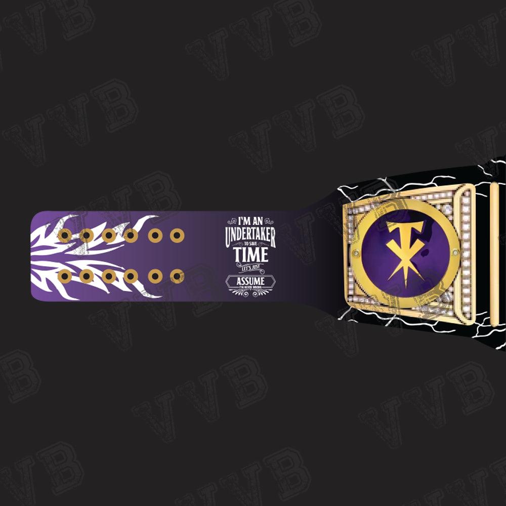 Undertaker Undisputed Championship Wrestling Belt 6MM Diecast Brass Victory Vault Belts
