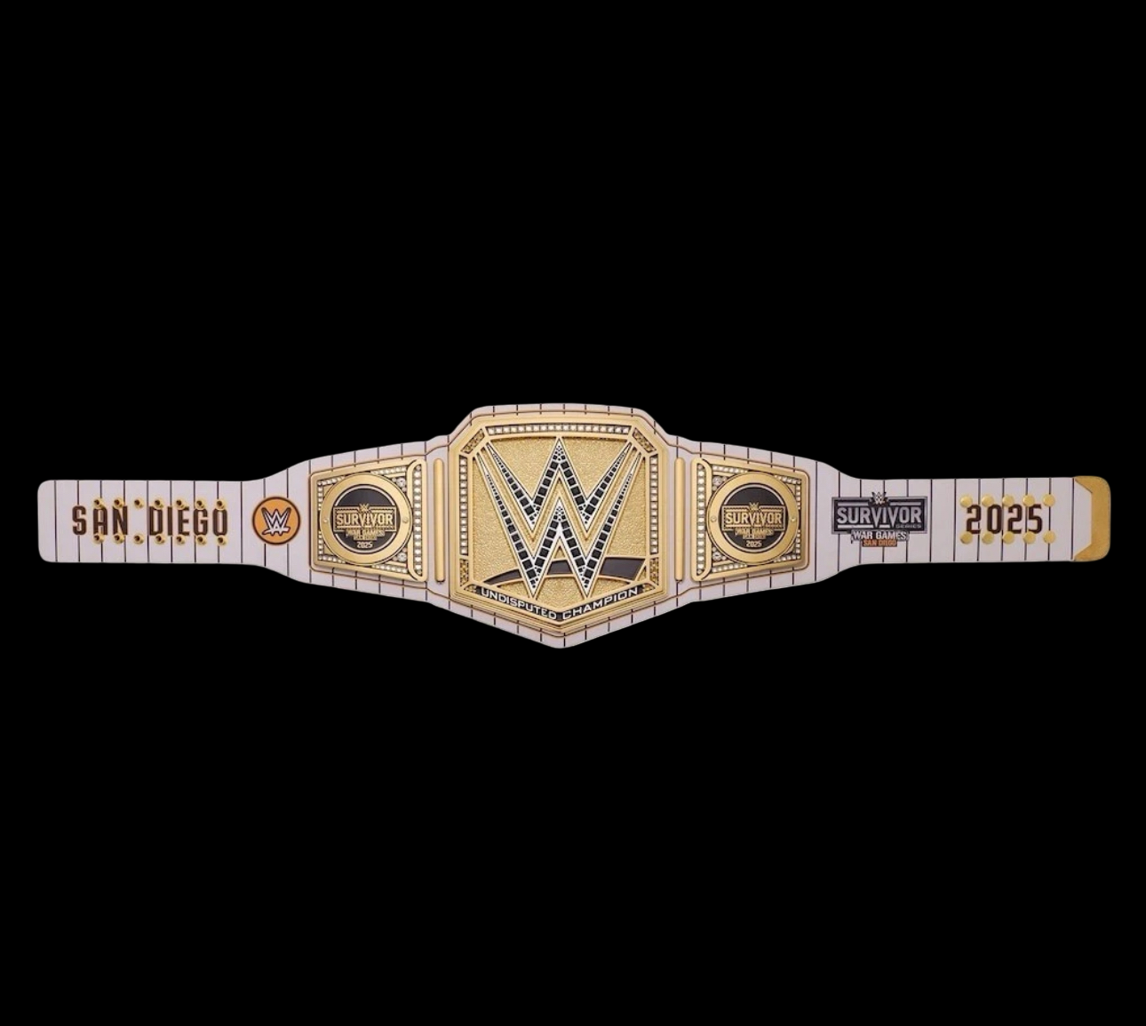 Survivor Series 2025 San Diego Undisputed Championship Replica Belt – 6mm Dual Metal Diecast Plates