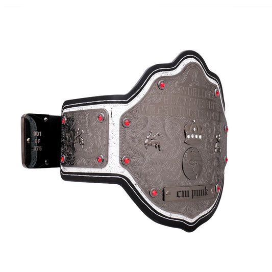 CM Punk Limited Edition Signature Series World Heavyweight Championship Replica Title Belt – Premium Adult Wrestling Collectible