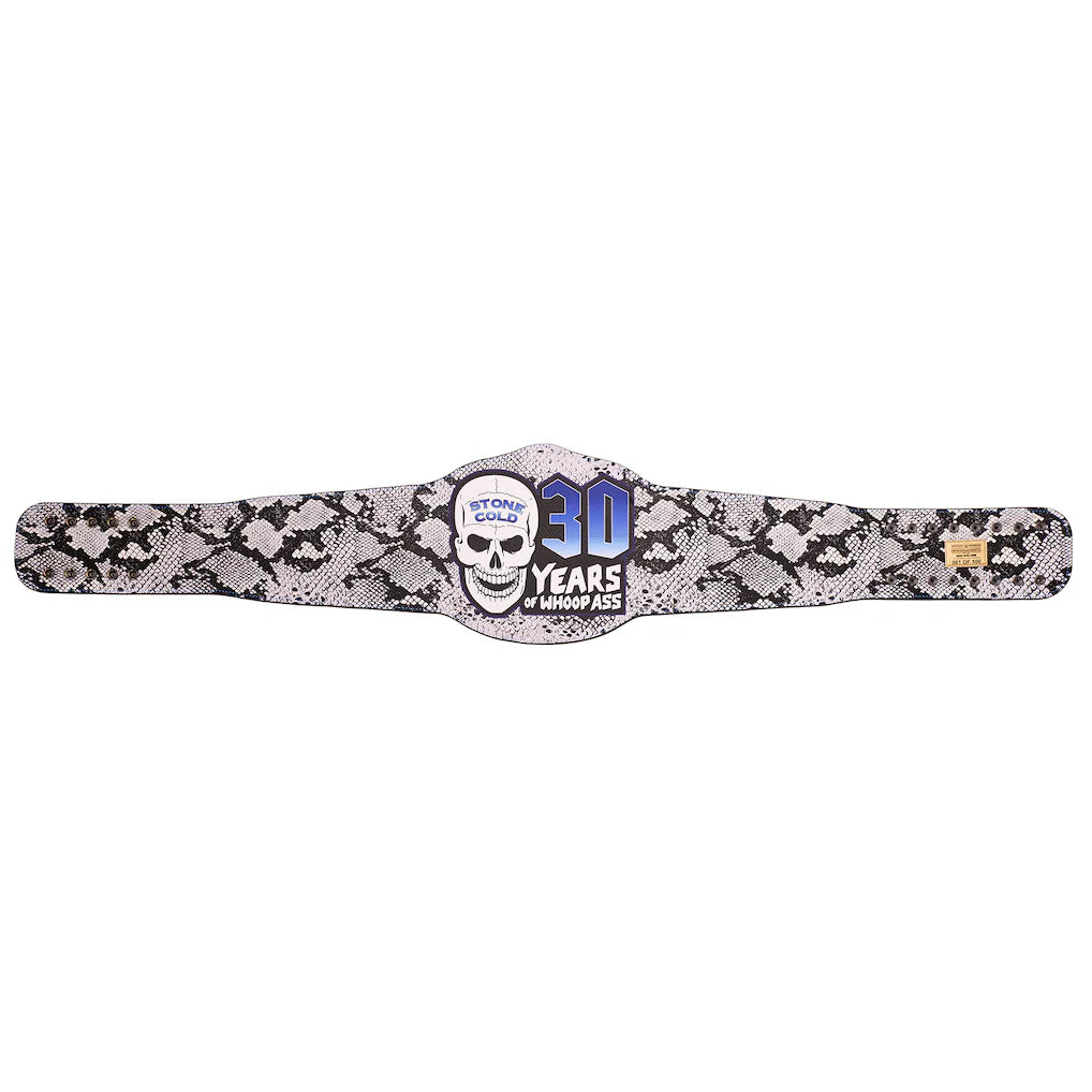 Stone Cold Steve Austin 30 Years Limited Edition Signature Series Championship Title Belt – Premium Wrestling Replica Collectible