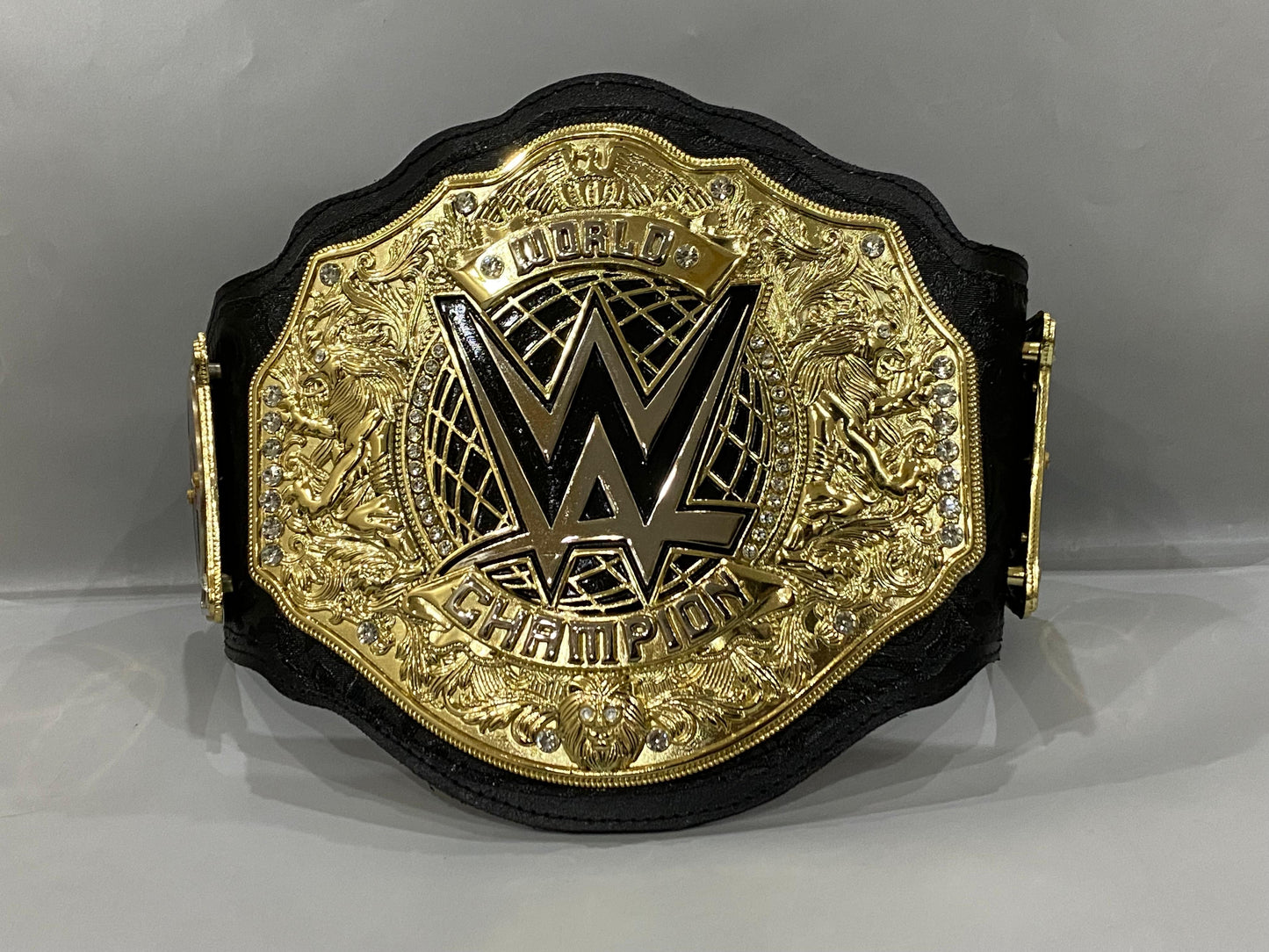 WWE CM Punk World Heavyweight Championship Replica Title Belt – 6MM Diecast Brass Wrestling Collectible Removeable Sideplates