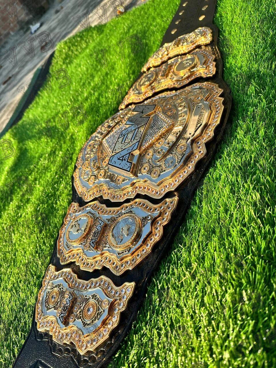 AEW Leather Strap Belt