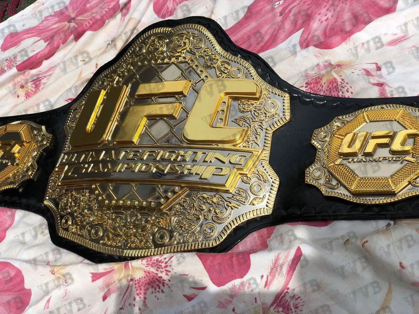 CNC made UFC championship belt triple stacked