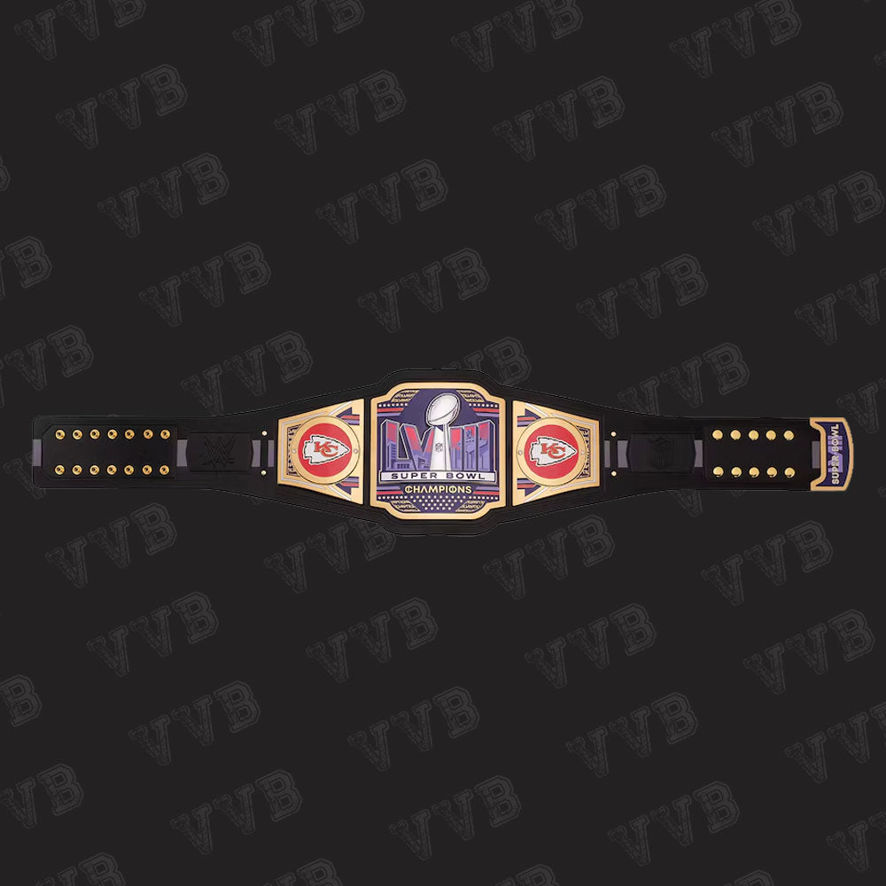 Kansas City Chiefs Super Bowl LVIII Champions WWE Legacy Title Belt Replica