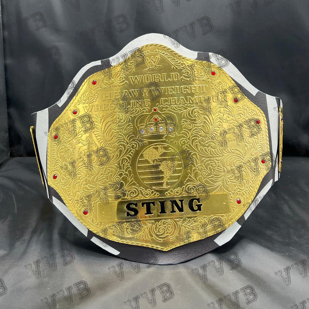Custom Tribute To Sting Big Gold World Heavyweight Wrestling Belt