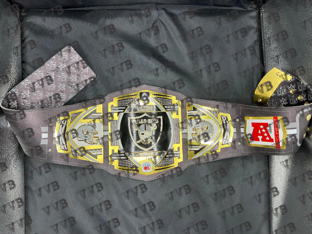 Customized Las Vegas Raiders Legacy Title NFL Championship Belt - Victory Vault Belts