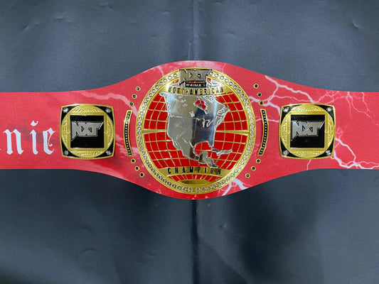 WWE NXT Women's North American Championship Replica Belt (Red Strap with Lighting Design