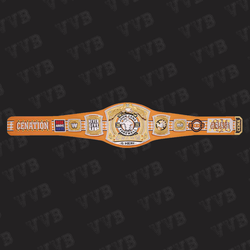 WWE John Cena Farewell 2025 Spinner Championship Replica Title Belt - Knoxville