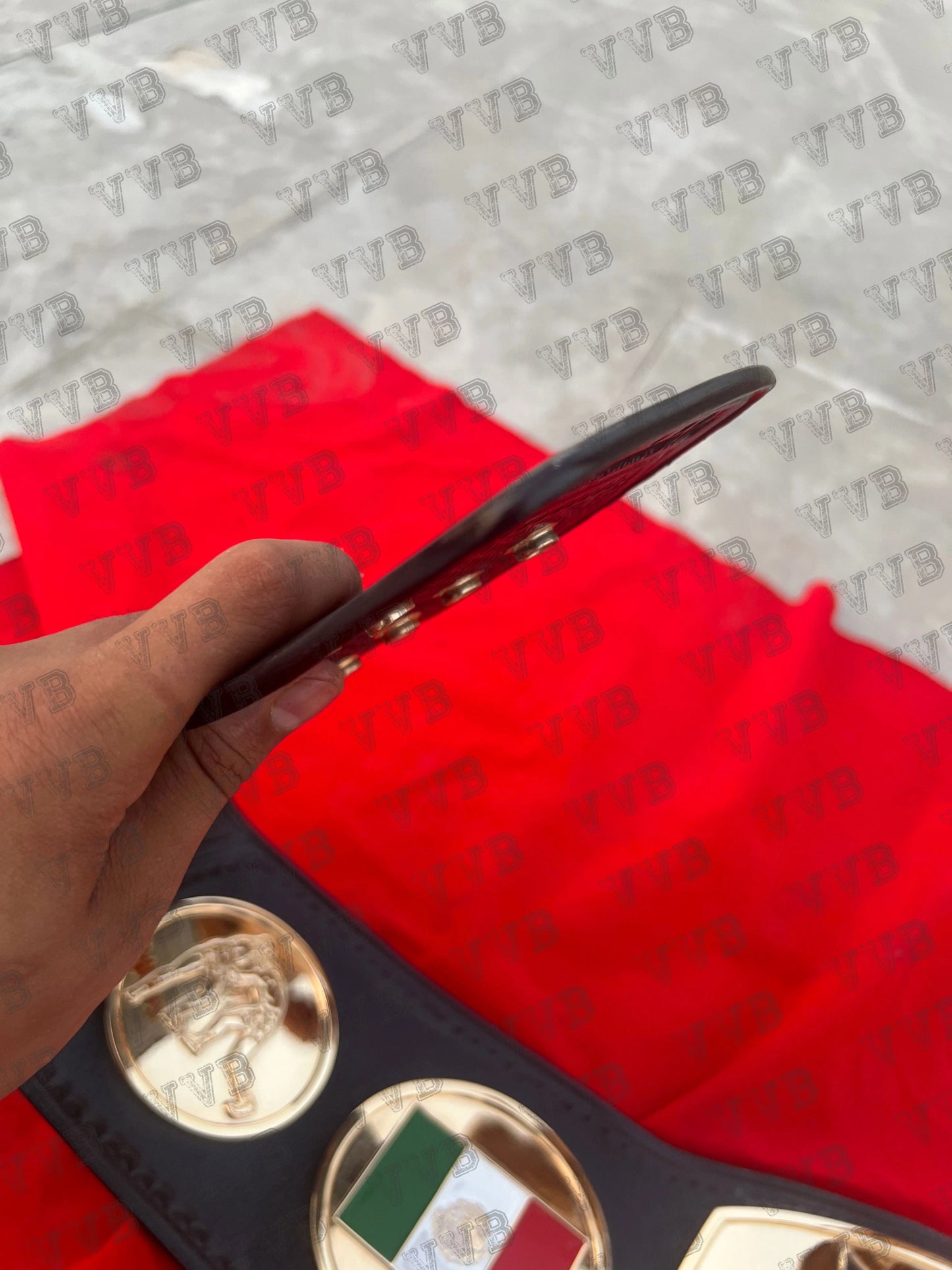 Fully Personalized Wrestling Belt with 24K Gold CNC Plating and Faux Leather Strap