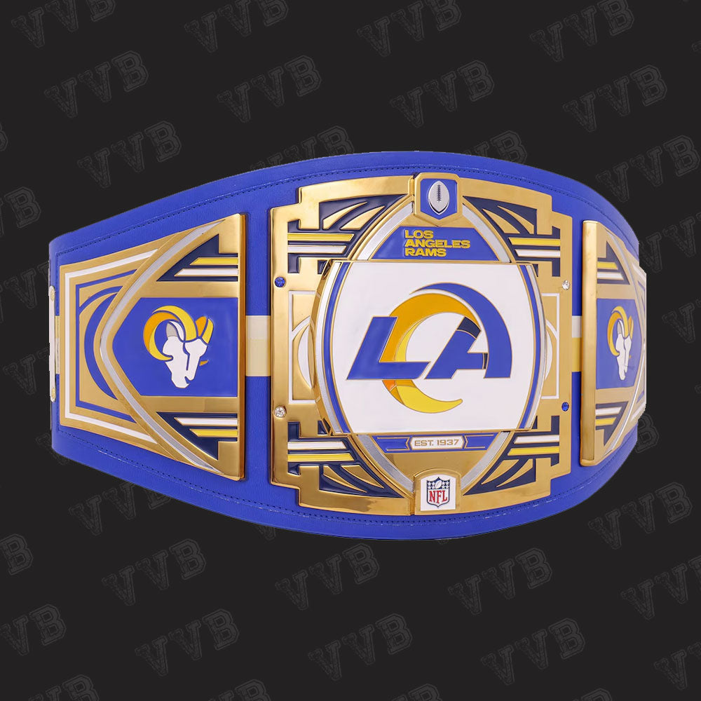 Los Angeles Rams WWE Legacy Championship Belt Replica – 2MM Brass | NFL Special Edition Wrestling Title