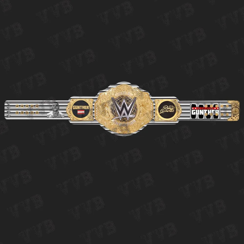 Gunther World Heavyweight Championship Belt – 6MM Diecast Replica (Adult Size)