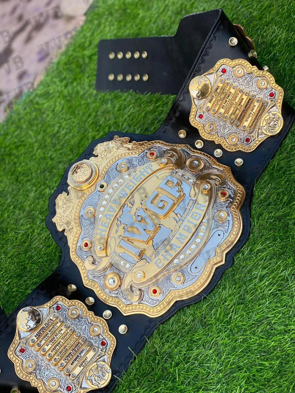 High quality IWGP Heavyweight V4 Elite Series CNC made wrestling belt with genuine leather strap