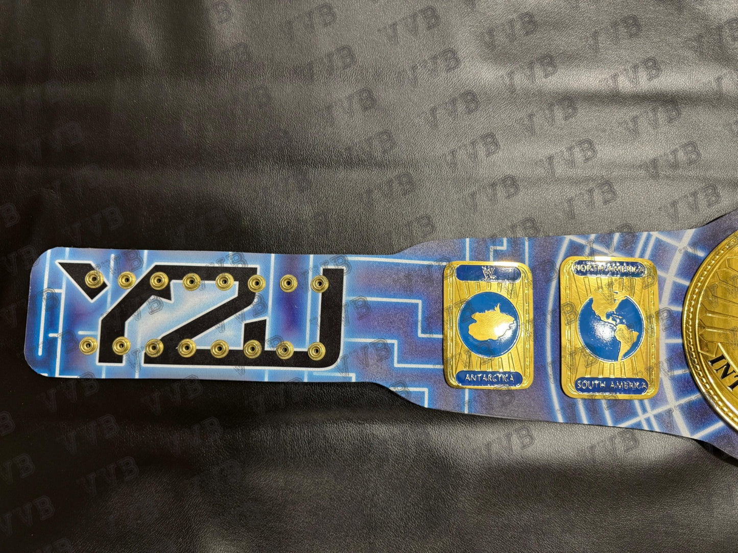 WWE Custom Chris Jericho Intercontinental Championship Belt – 2mm Leather Replica Wrestling Title