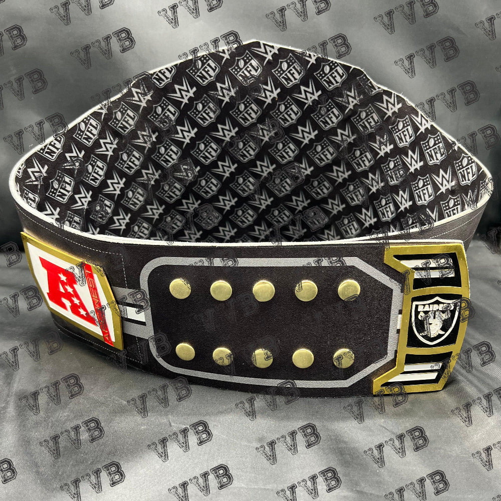 Las Vegas Raiders championship belt,Raiders NFL title belt