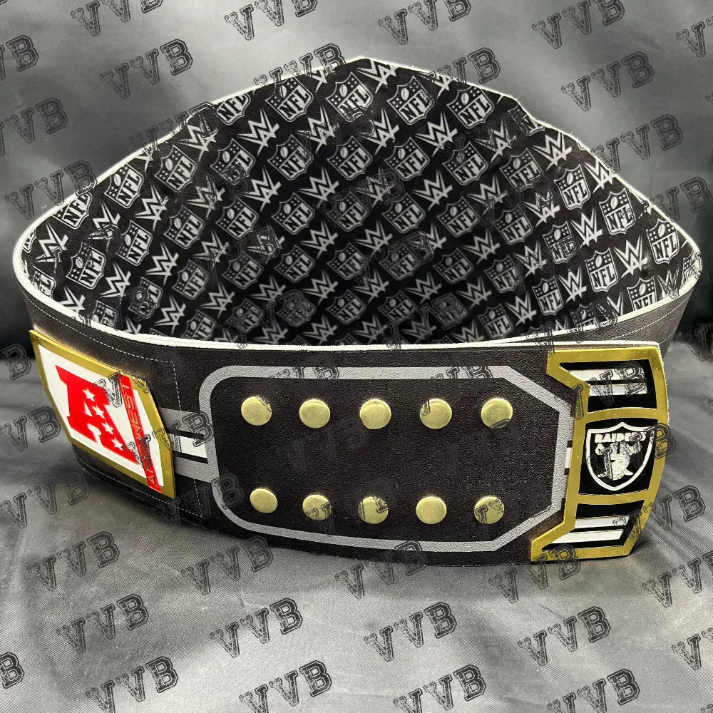 Las Vegas Raiders Legacy NFL Championship Belt – 2MM Brass Plates Replica