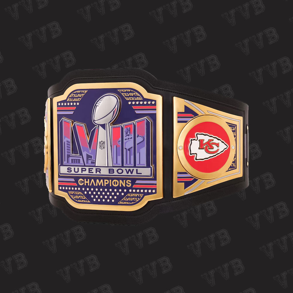 Kansas City Chiefs Super Bowl LVIII Champions WWE Legacy Title Belt Replica