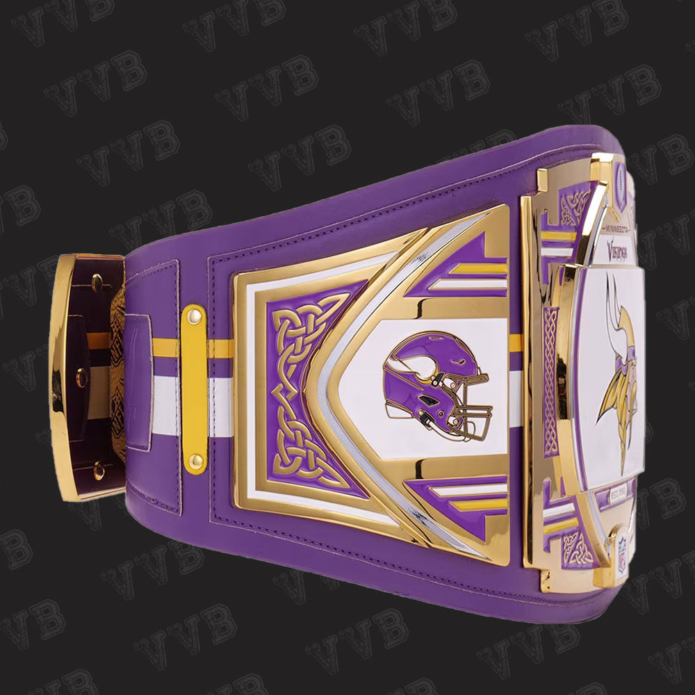 NFL x WWE Vikings Championship Belt Display