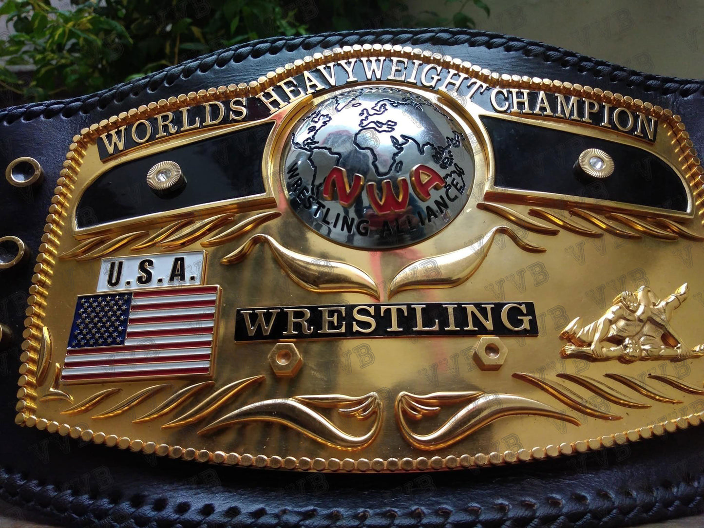 NWA Domed Globe Heavyweight 3D CNC Wrestling Championship Replica Belt for collectors and fans