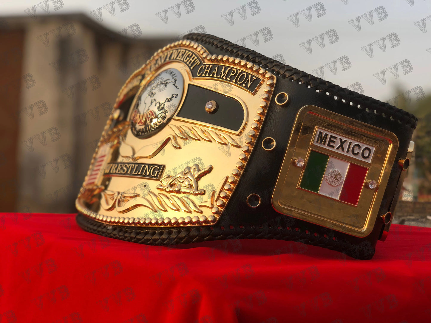 Realistic Replica NWA Title Belt – Wrestling Memorabilia Gold Plated CNC