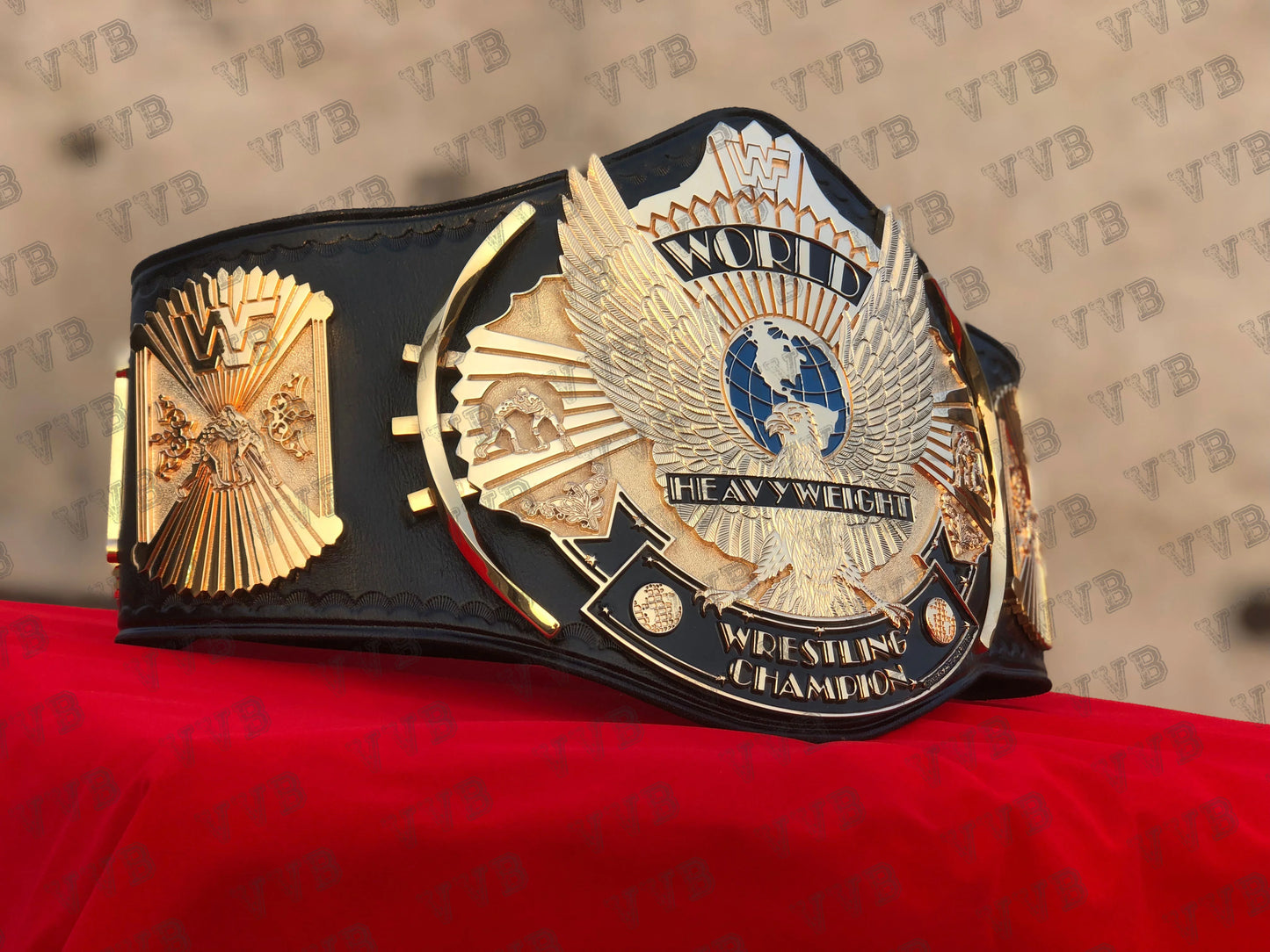 Replica WWF Winged Eagle Championship Belt with Premium Faux Leather Strap