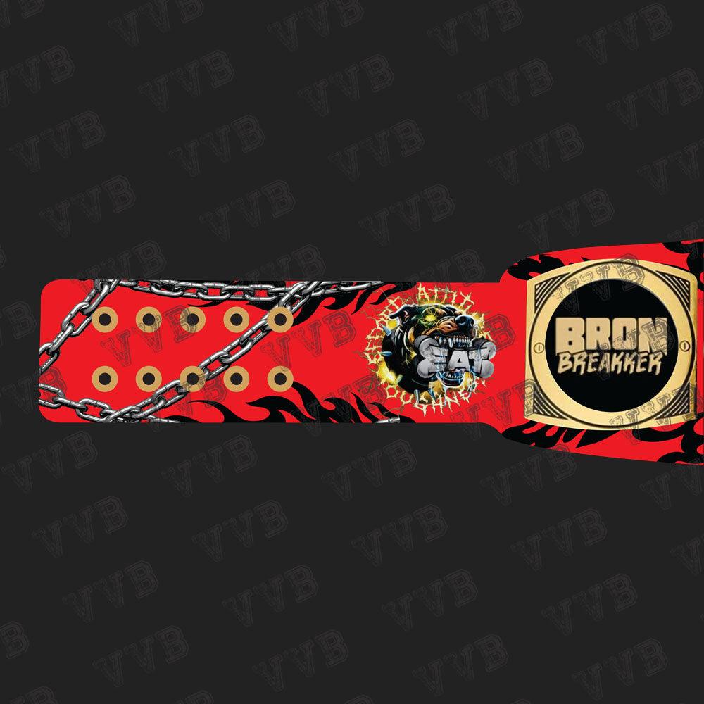 New Custom Bron Breakker Intercontinental Wrestling Championship Belt 2MM Brass Victory Vault Belts