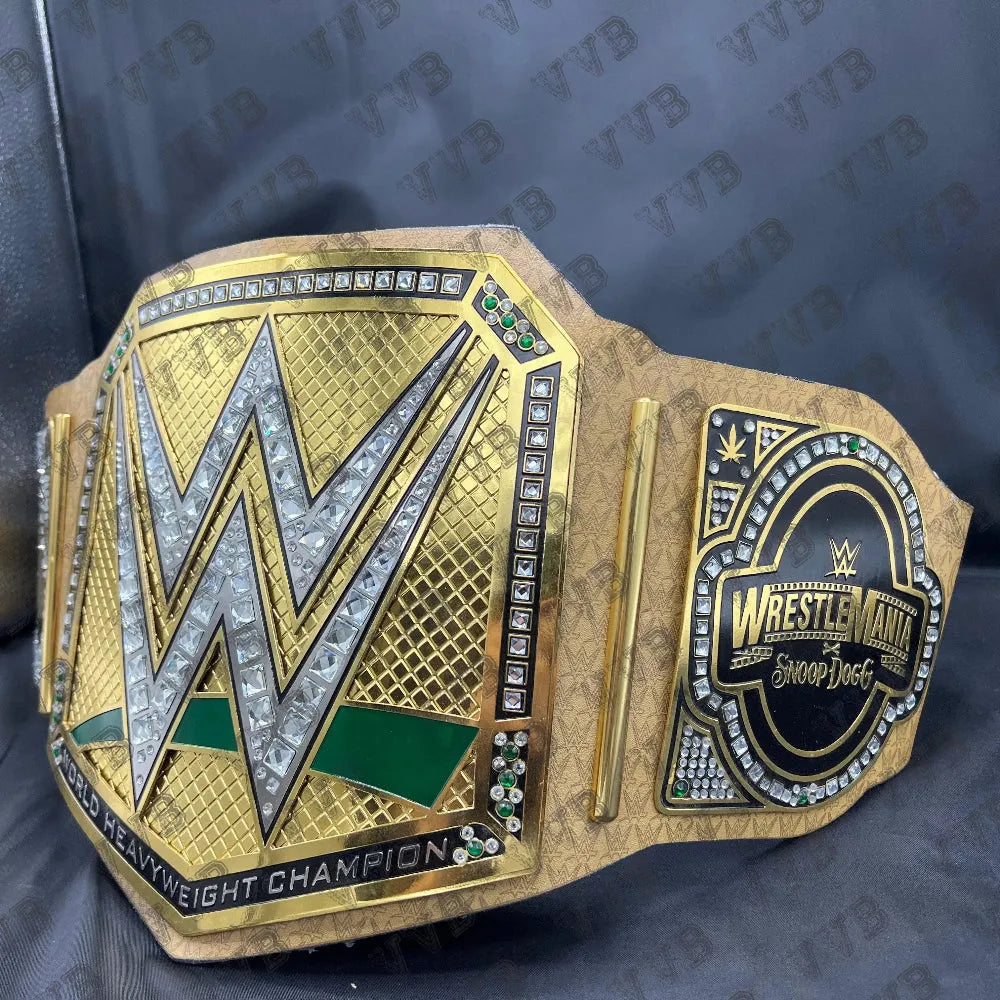 Snoop Dogg Universal & The Rock Final Boss Signature WWE Replica Belts - Pack of 2 Custom Wrestling Collectibles