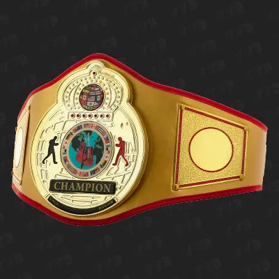 TITLE Boxing Gold Flash Title Belt – Champion Award Belt with Embossed Eagle Design