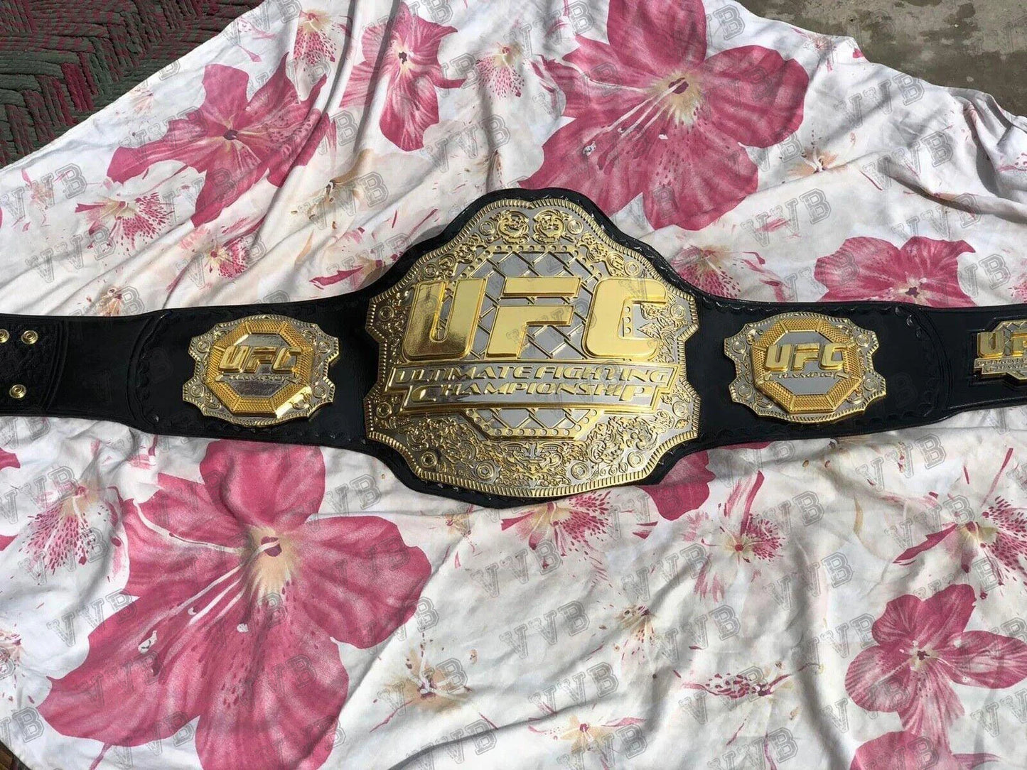 Triple stacked CNC made UFC championship plates
