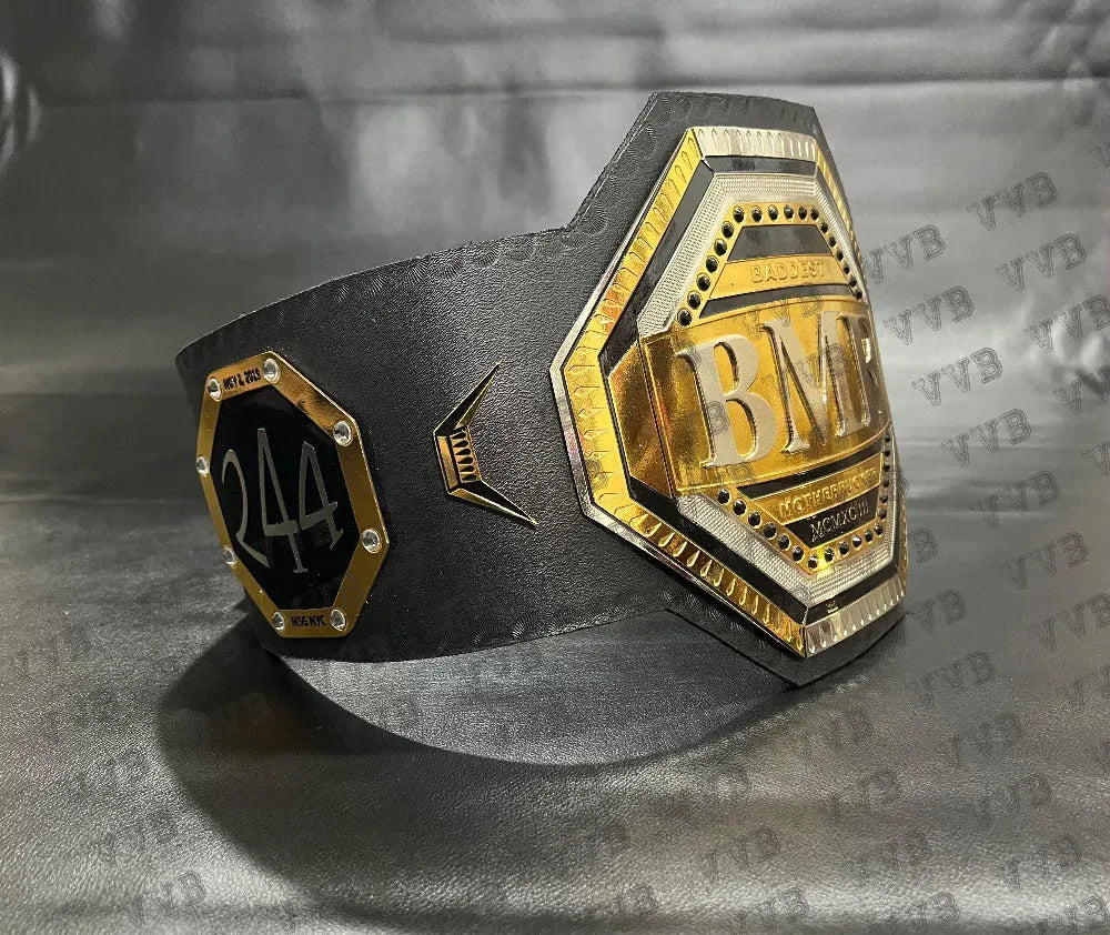 UFC BMF Championship Replica Belt – 4MM Brass, Leather, Adult Size