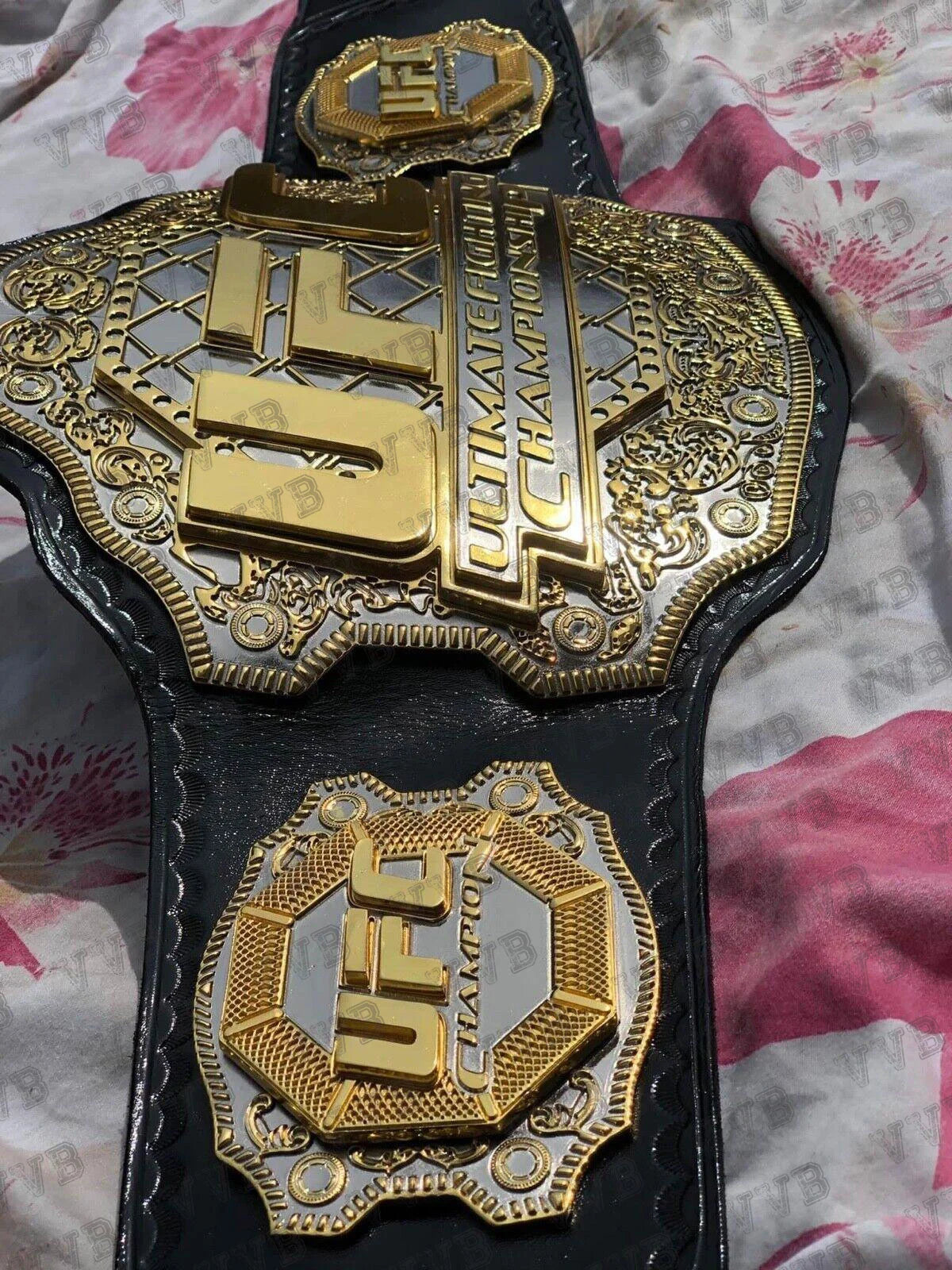 UFC title belt premium synthetic leather strap