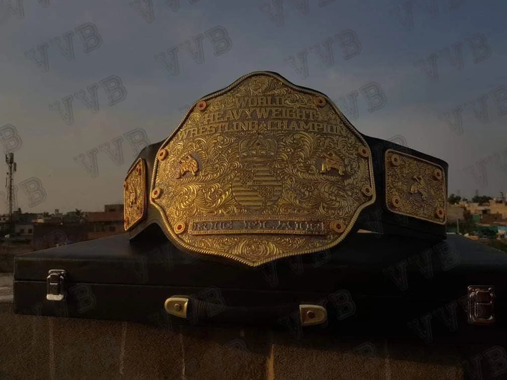 WCW Big Gold World Heavyweight Championship replica belt