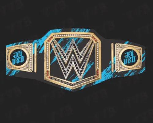 WWE Jey Uso Custom World Heavyweight Championship Replica Belt – 6mm Diecast Wrestling Collectible