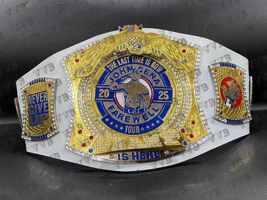 John cena Farewell Tour 2025 Los Angeles Spinner Championship Wrestling Title Belt 2mm Brass Victory Vault Belts