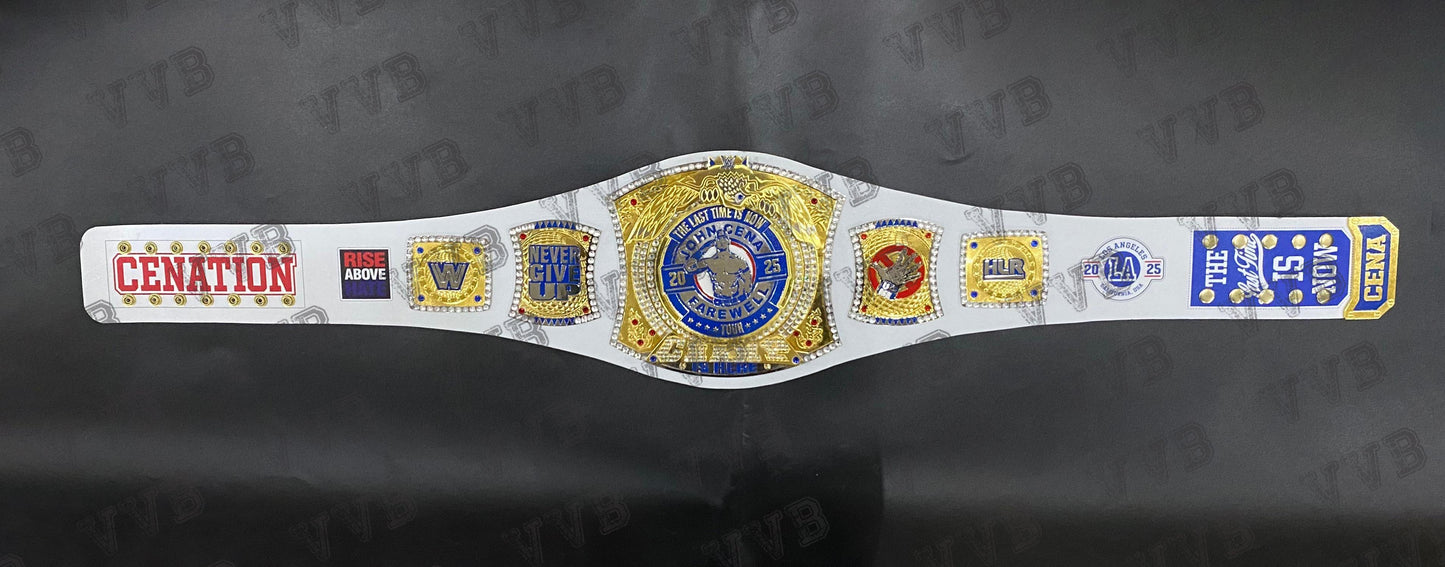John cena Farewell Tour 2025 Los Angeles Spinner Championship Wrestling Title Belt 2mm Brass Victory Vault Belts