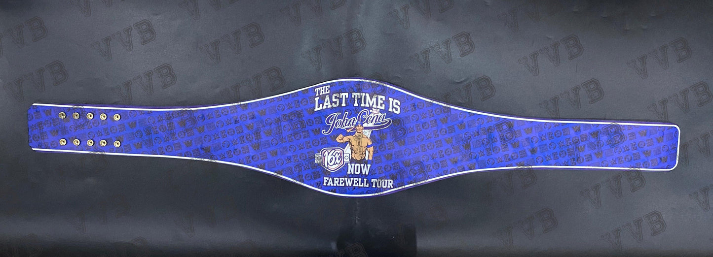 John cena Farewell Tour 2025 Los Angeles Spinner Championship Wrestling Title Belt 2mm Brass Victory Vault Belts