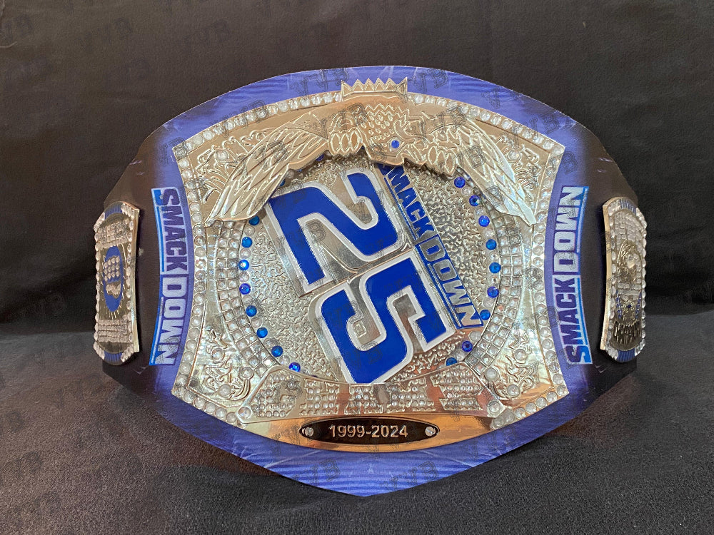SmackDown 25 Years Limited Edition Spinner Title Belt 2mm Brass Victory Vault Belts