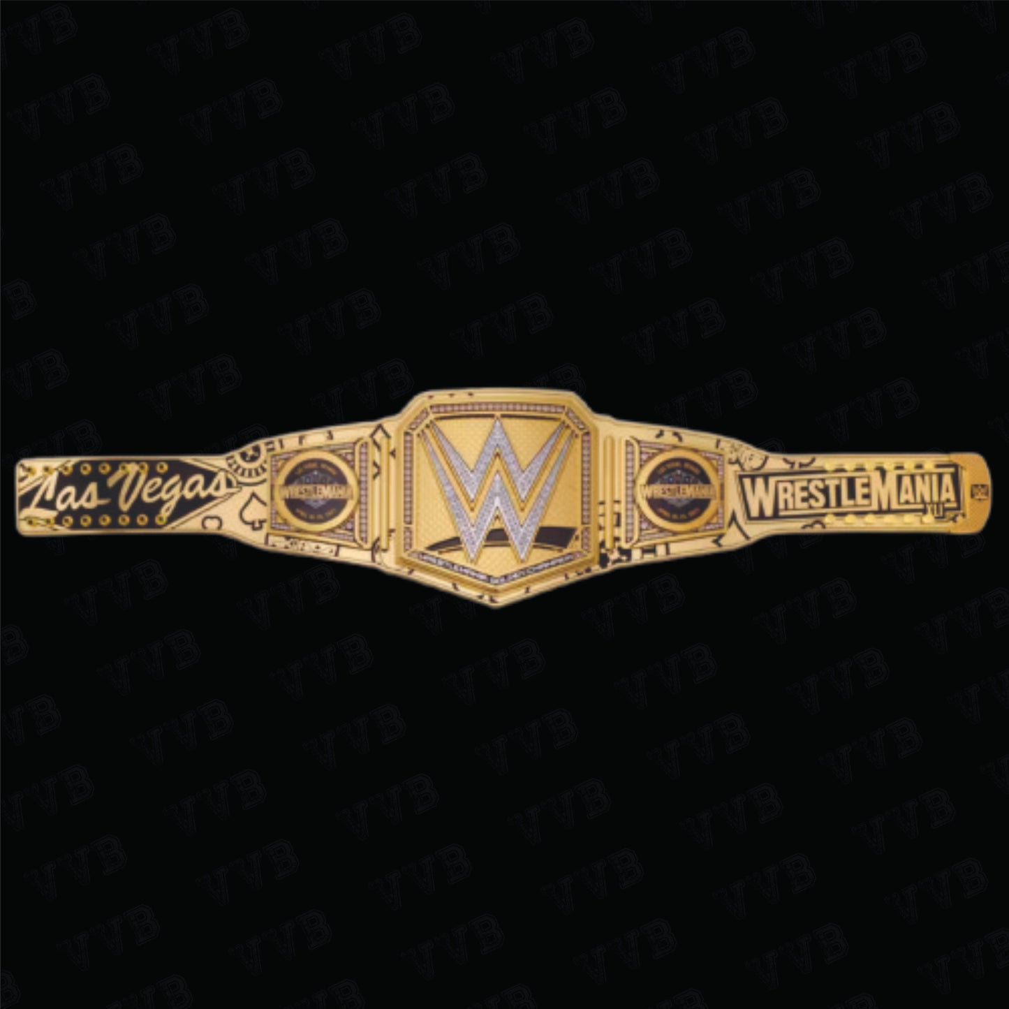 WrestleMania 41 Golden Championship Title Belt 6MM Diecast Adult Victory Vault Belts