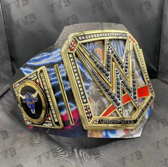 Snoop Dogg Universal & The Rock Final Boss Signature WWE Replica Belts - Pack of 2 Custom Wrestling Collectibles