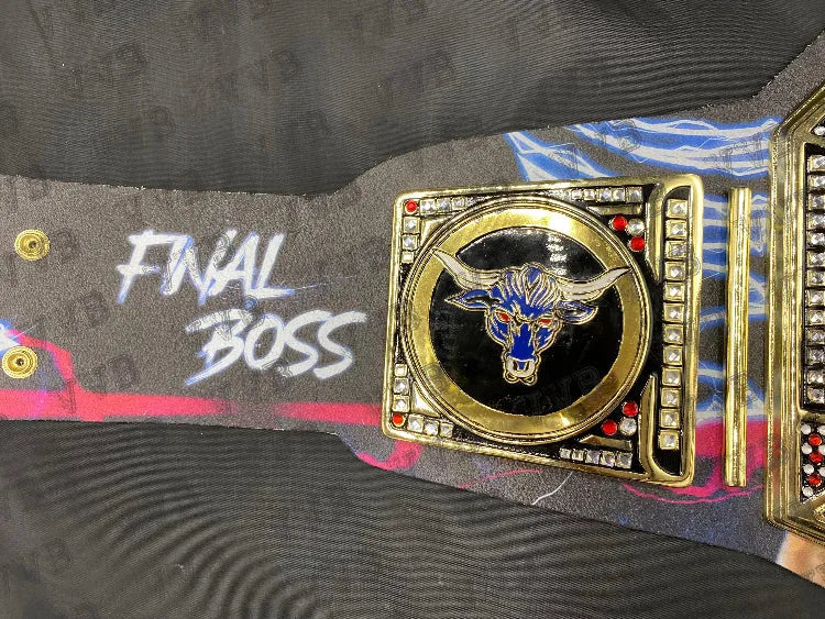 Snoop Dogg Universal & The Rock Final Boss Signature WWE Replica Belts - Pack of 2 Custom Wrestling Collectibles