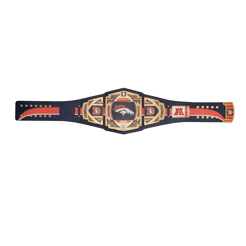 NFL Denver Broncos WWE Legacy Championship Title Belt – Premium Brass Adult Leather Strap Custom Replica