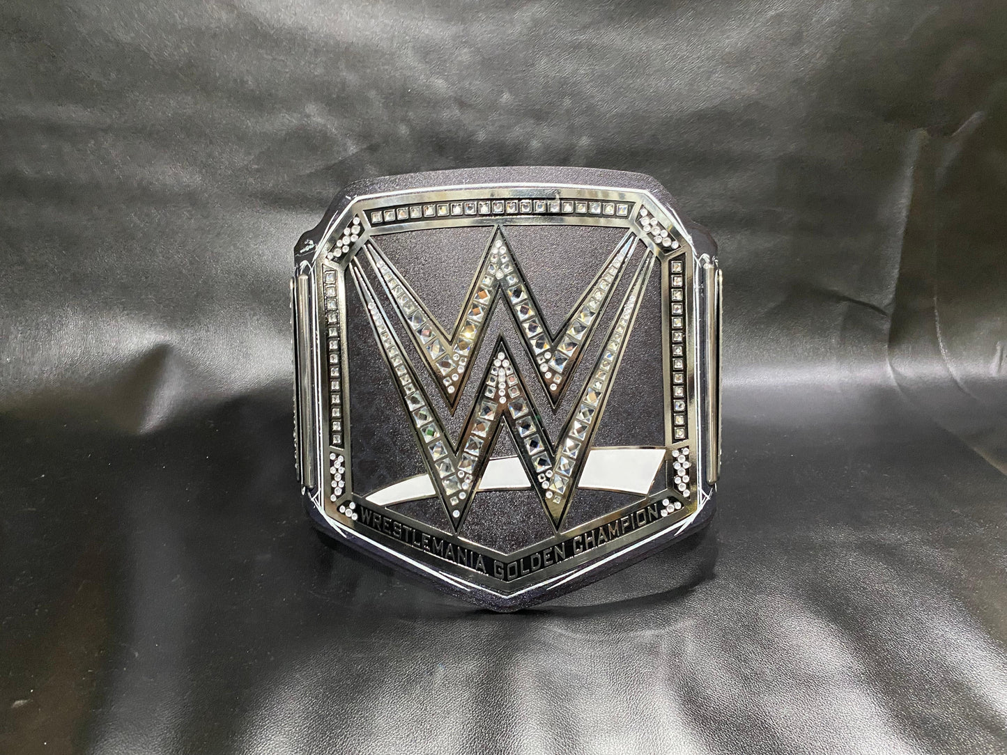WrestleMania 42 Golden World Championship Belt – 2mm Premium Diecast Wrestling Title | Heavyweight Replica
