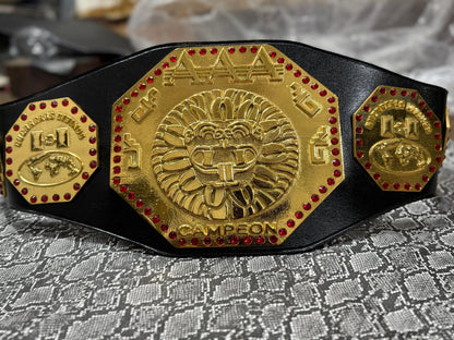 New AAA Mexico World Heavyweight Wrestling Championship Belt –Replica – Dominic